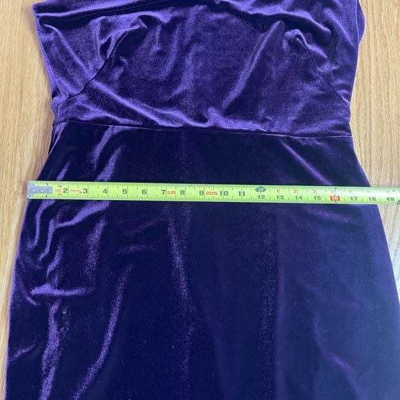 Ralph Lauren Women's Purple Velvet Evening Gown Dress Size 12 - Picture 6 of 10